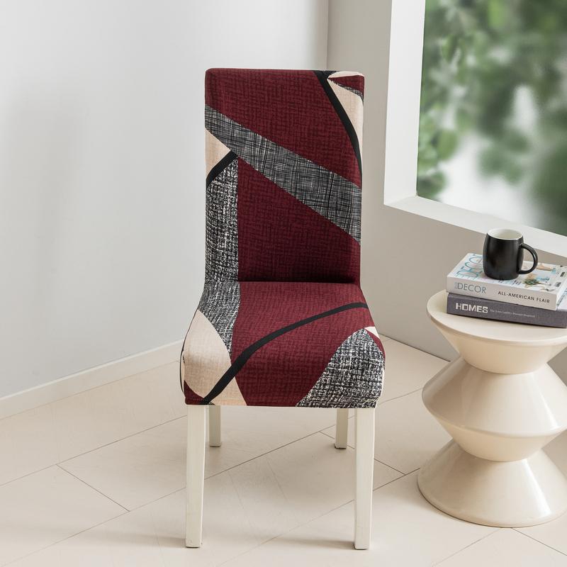 Floral Printed Stretch Chair Cover Elastic Armchair Protector For Dining Room Office Banquet Chairs