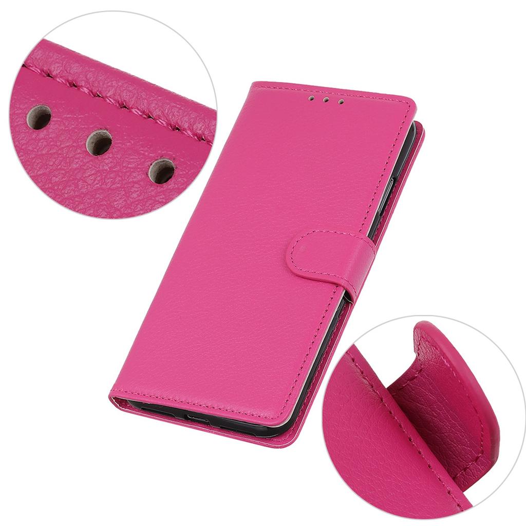 For Samsung Galaxy Xcover7 Leather Case Classic Lychee Texture Phone Wallet Cover