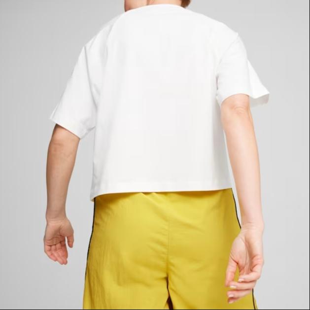 (WMNS) PUMA Classics Relaxed T-shirt 'White' Women's 626808-02