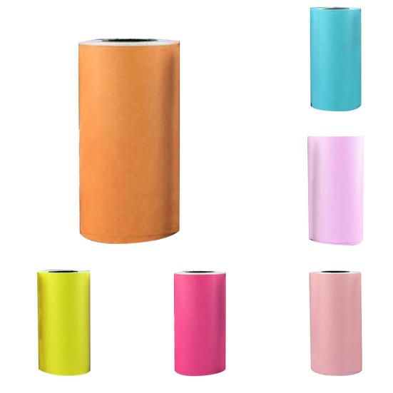 1 Roll Photo Printing Sticker Durable Self-adhesive Thermal Sticker Colorful Thermal Sticker for Office