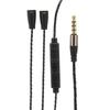 3.5mm Plug Braided Wire Headphone Replacement Cable for IE 8 IE 80 for Laptops