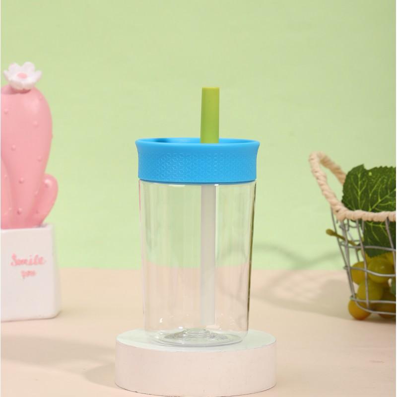 Mini Insulated Stainless Steel Tumbler With Straw - Pastel Color 350ml Vacuum Thermos Students On-the-Go Use