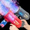 Automatic Electric Bubble Gun For Kids 10 Hole Handheld Light Bubble Machine Fully Children'S Toys Without Battery Bubble Water