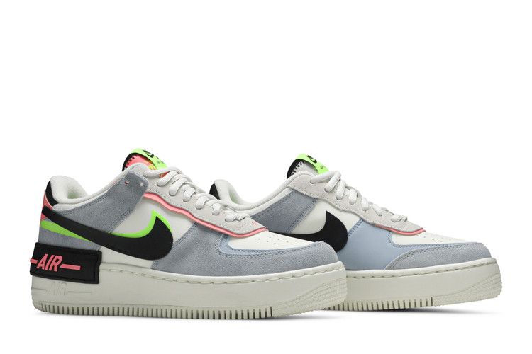 Women's Sneakers Nike Air Force 1 Low Shadow Sunset Pulse (Women's) Sail/Black-Sunset Pulse-Light Armory Blue