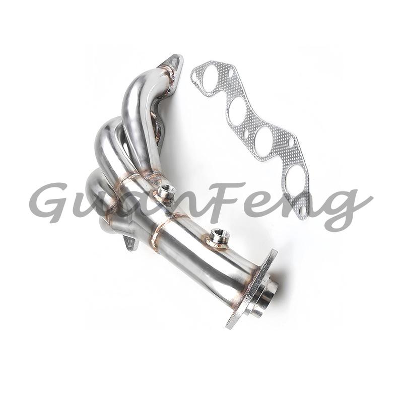 GUANFENG For Honda Civic EX 2001-2005 1.7L SOHC D17A2 For Stainless Steel Race Manifold Header Exhaust