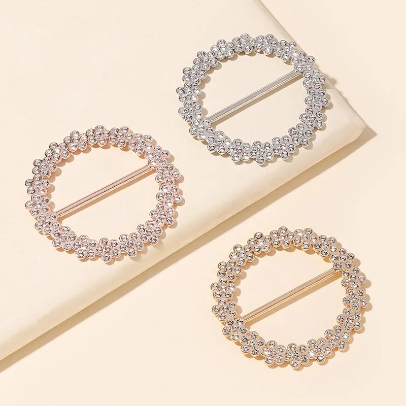 Cataramă multifuncțională din aliaj pentru eșarfă, rafinată, în formă japoneză, broșă de curea, cataramă pentru eșarfă cu diamante, la modă și versatilă