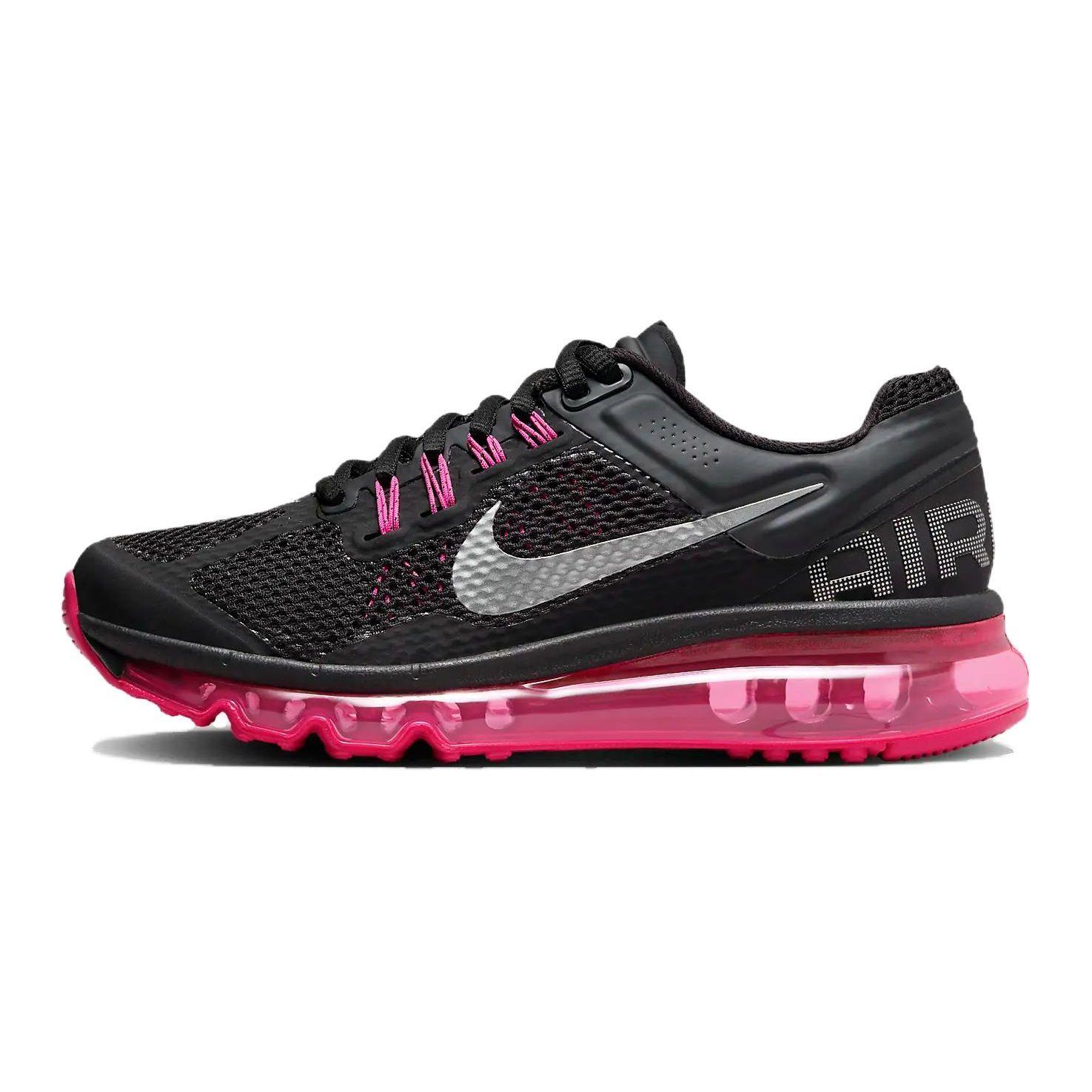 

Nike Кроссовки Air Max 2013 GS Black Fusion Pink Kids темно-серые металлик-серебристые 555753-001 36