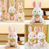 Adorable Carrot-hugging Bunny Plush Toy Cute Stuffed Animal Perfect For Kids' Birthday Gift