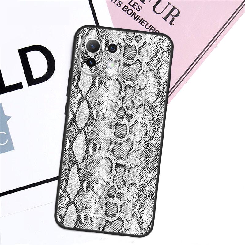 Snake Skin Case For Xiaomi 15 14 17 Ultra 13T 14T 15T Pro POCO F8 Ultra F7 F5 F6 X3 X5 X6 X7 Pro Cover