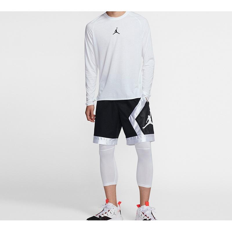 Air Jordan 23 Alpha Dri-Fit Back Printing Long Sleeves White Men's 926437-100