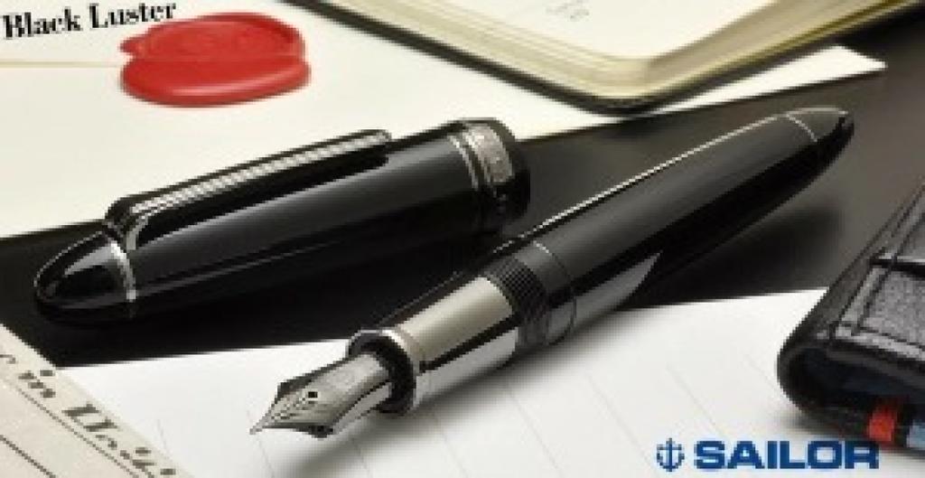 Sailor Profit 1911 Black Luster 21K Fountain Pen Medium Nib 11-3048-420 with Converter