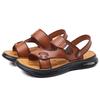 Mens Summer Sandals Genuine Leather Beach Shoes Casual Driving Sandals