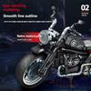 Technical Motorcycle Building Bricks Set for Adults - Detailed Engine & Wheels Motorbike Model - DIY Assembly Kit for Hobbyists
