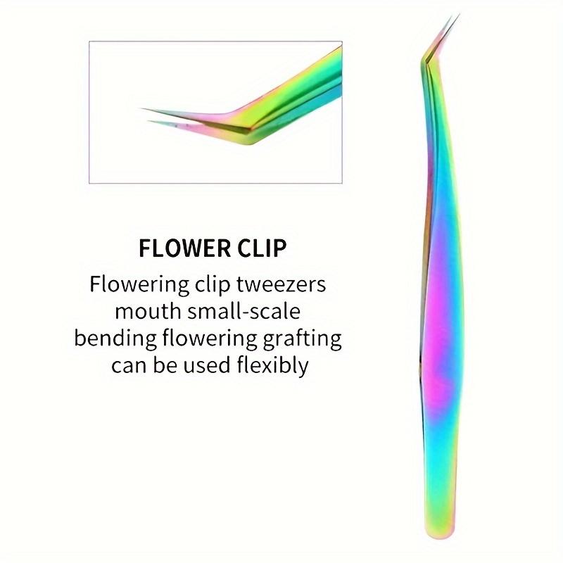 1 Pcs Eyelashes Tweezers Stainless Steel Superhard Tweezers High Precision Anti-static Tweezers for Eyelash Extensions
