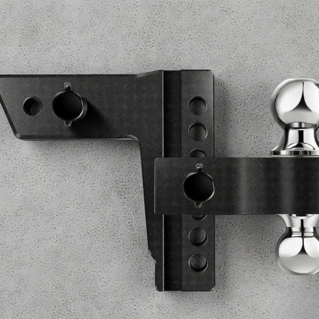 Adjustable Trailer Hitch with Dual Ball Versatile doubleBall Mount Hardware