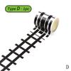 Creative Transportation Railway Road Craft Masking Tape DIY Scrapbook Sticker Labels 1.89 Inch for Car Games