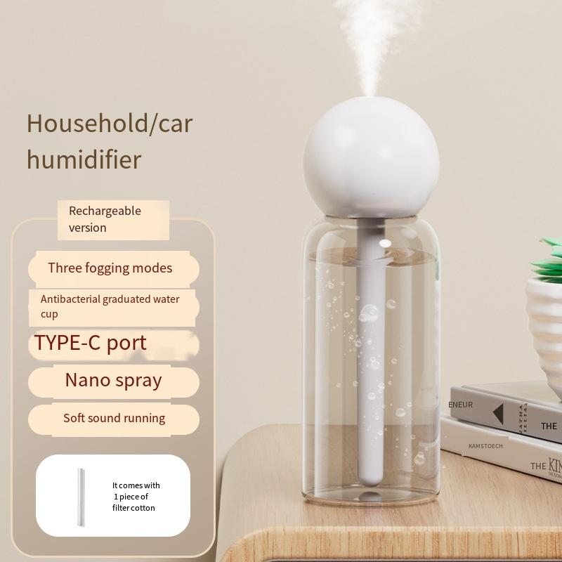 Xiaomi Mini Air Humidifier Portable Humidifier USB Rechargeable Low Noise Car Travel Mineral Water Bottle Humidifier Home Office Travel