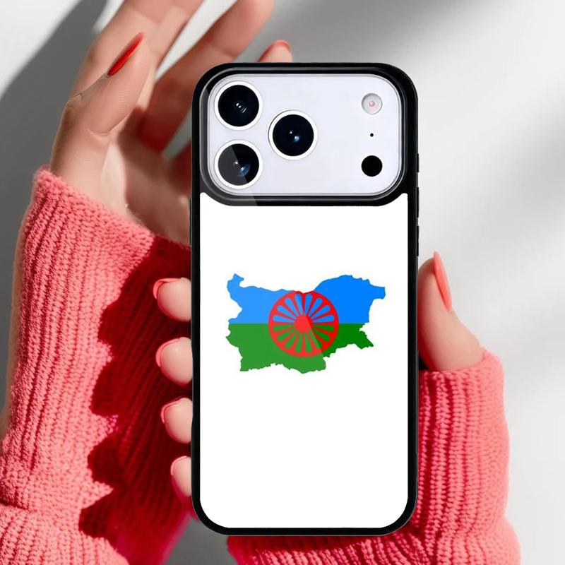 Gypsy Romani Roma Flag Print Phone Case for iPhone 17 16 15 14 13 Pro Max Back Cover for 12 11 Pro Coque