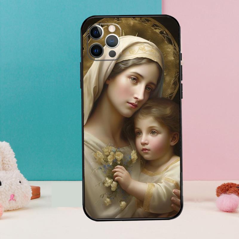 Virgin De Guadalupe Virgen Mary Phone Case For iPhone 17 Air 16 15 14 12 11 13 Pro Max 12 13 mini 15 16 Plus 16e Cover Coque