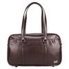 Schultasche Boston Tasche A4 Kunstleder Schultasche Unisex Pendeln Schule Verein Nachschulaktivitäten Einfache Umhängetasche [Lee] 320-4882 (Braun)
