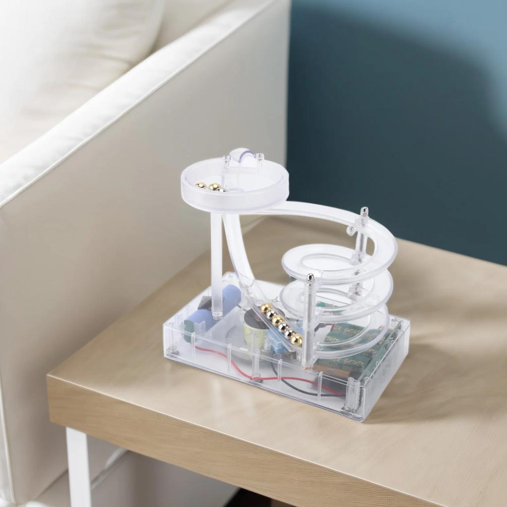 Artă Mașină cu Mișcare Perpetuă Ornament Decorare de Masă Relaxantă cu Bilă Rulantă Mașină cu Mișcare Perpetuă pentru Vizionare