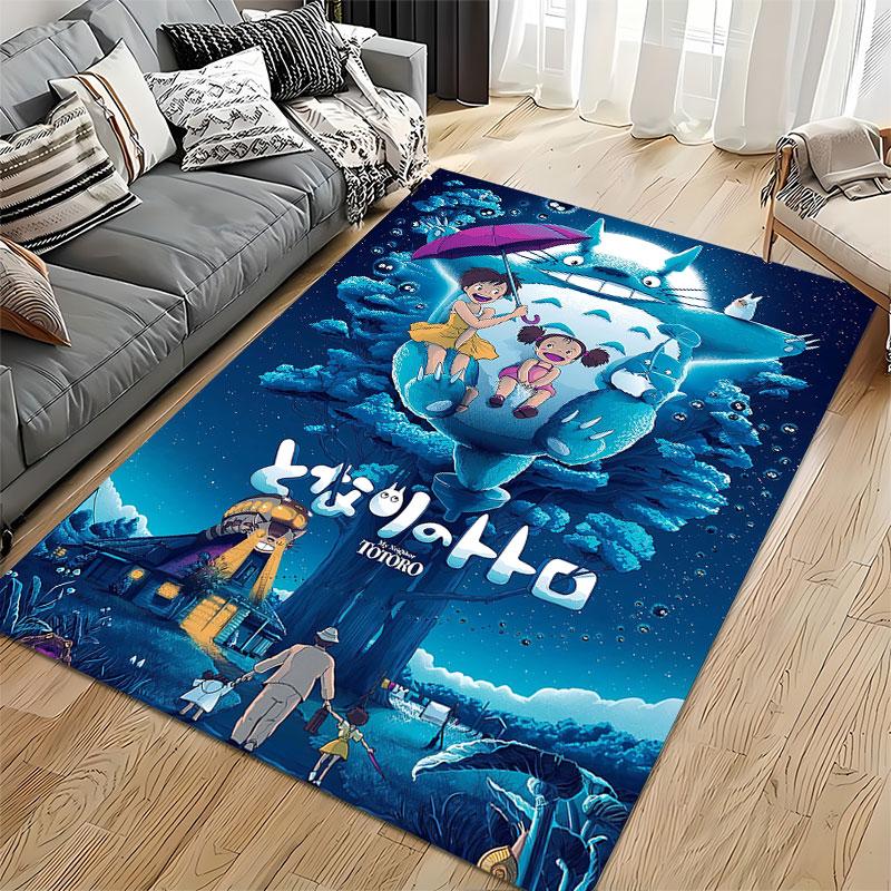 My Neighbor Totoro Carpet Suitable As a Non-slip Mat for the Living Room or Bedroom Sofa