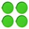 Multipurpose Silicone Jar Lid 4Pcs Set Airtight Glass Dessert Custard Cup Covers For Food Preservations And Organization