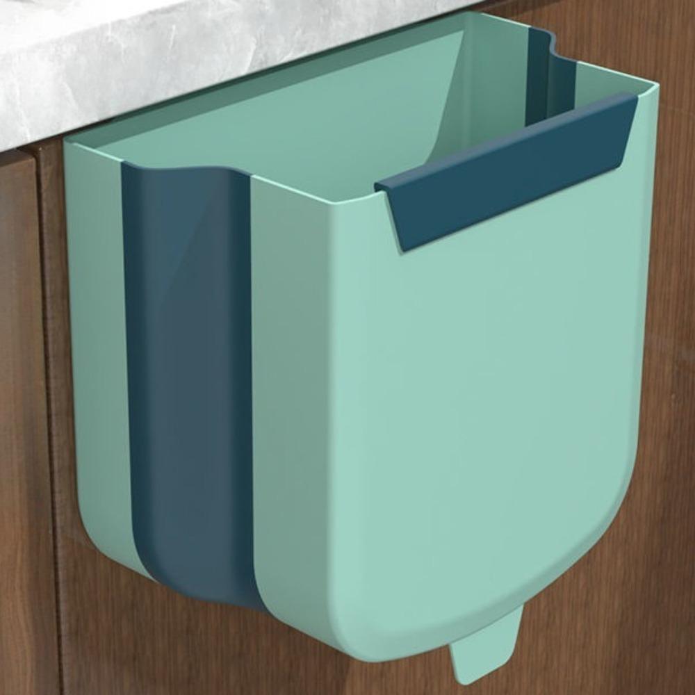 Kitchen Trash Can, Household Multifunctional Cabinet Door, Hanging Folding Large Capacity Trash Can