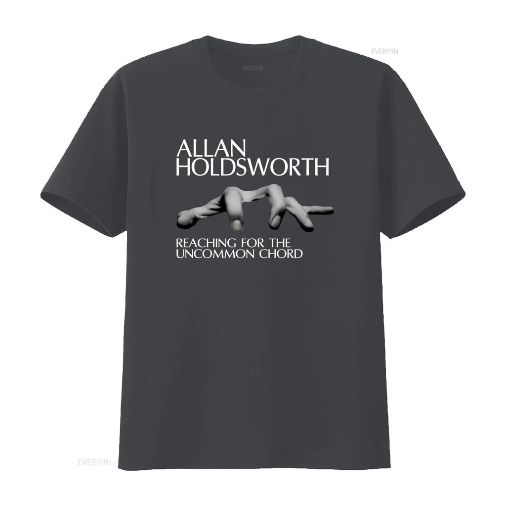Allan Holdsworth Black Adult T Shirt High Quality with Reaching for the Uncommon Chord Print Vintage Washed Designer Clothes