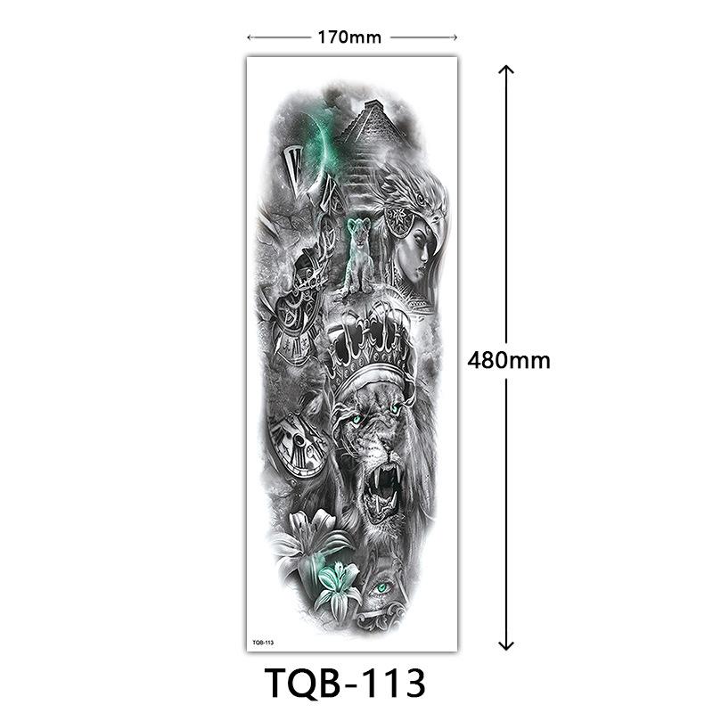 Full Arm Tattoo Sticker Full Arm, Full Arm Big Picture Tattoo Sticker, Flower Arm Tattoo Sticker Tattoo