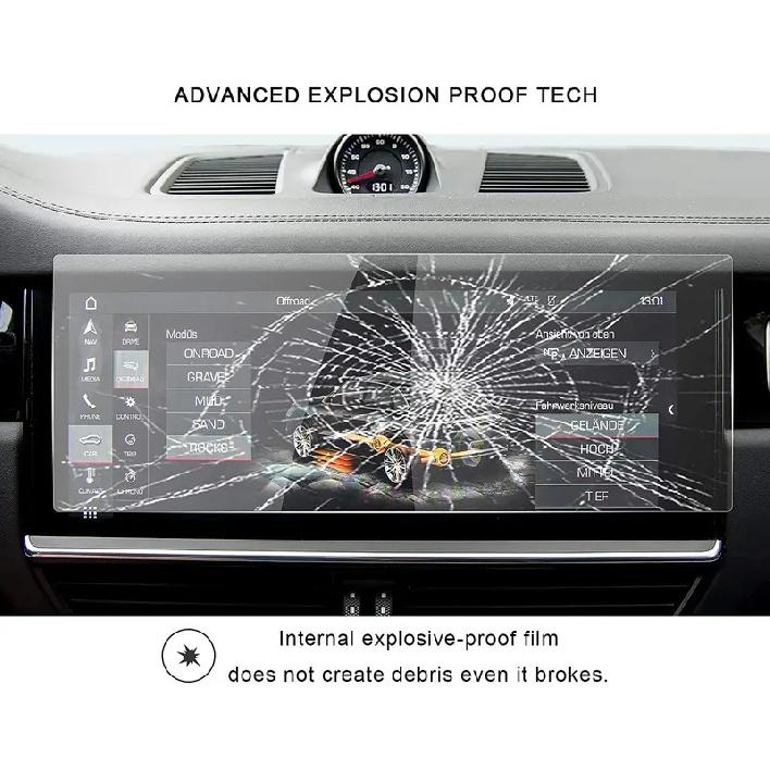 For     Porsche Cayenne 12.3Inch Display Navigation center Screen Protector TEMPERED GLASS Screen Guard