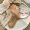 Luxury Women's Wool Socks Warm Winter Thick Cashmere Casual Japanese Fashion Solid Color Comfortable Home Socks Long High Quality
