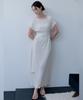 Meojiaenminggeul Summer Iconic Pleats Maxi Belted Dress (Ivory)