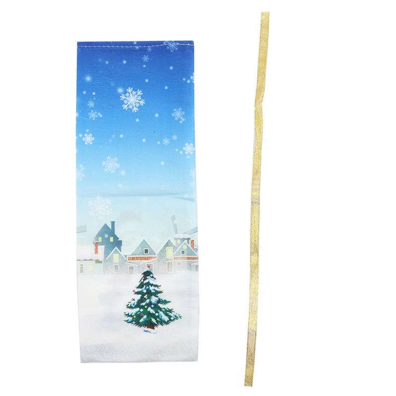 New Year Christmas Wine Bottle Dust Cover Bag Santa Claus Noel Dinner Table Decor Christmas Decorations for Home