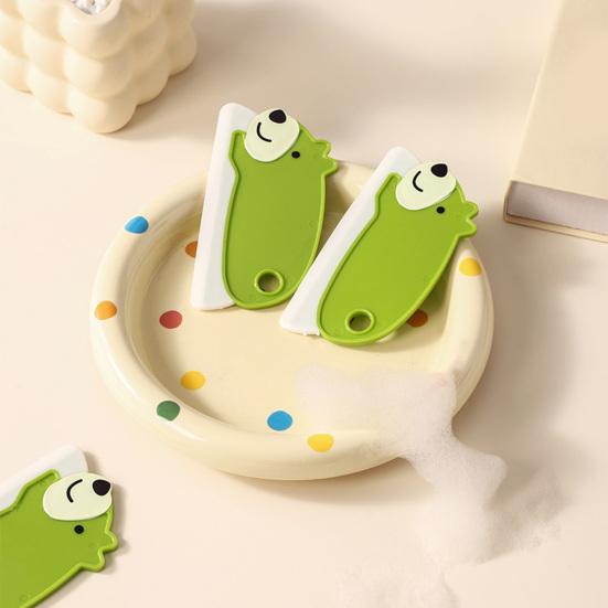 Water Wiper Cartoon Design Soft Scraping Strip Easy Clean Wiper Glass Mirrors Windows Bathroom Surfaces Wiper