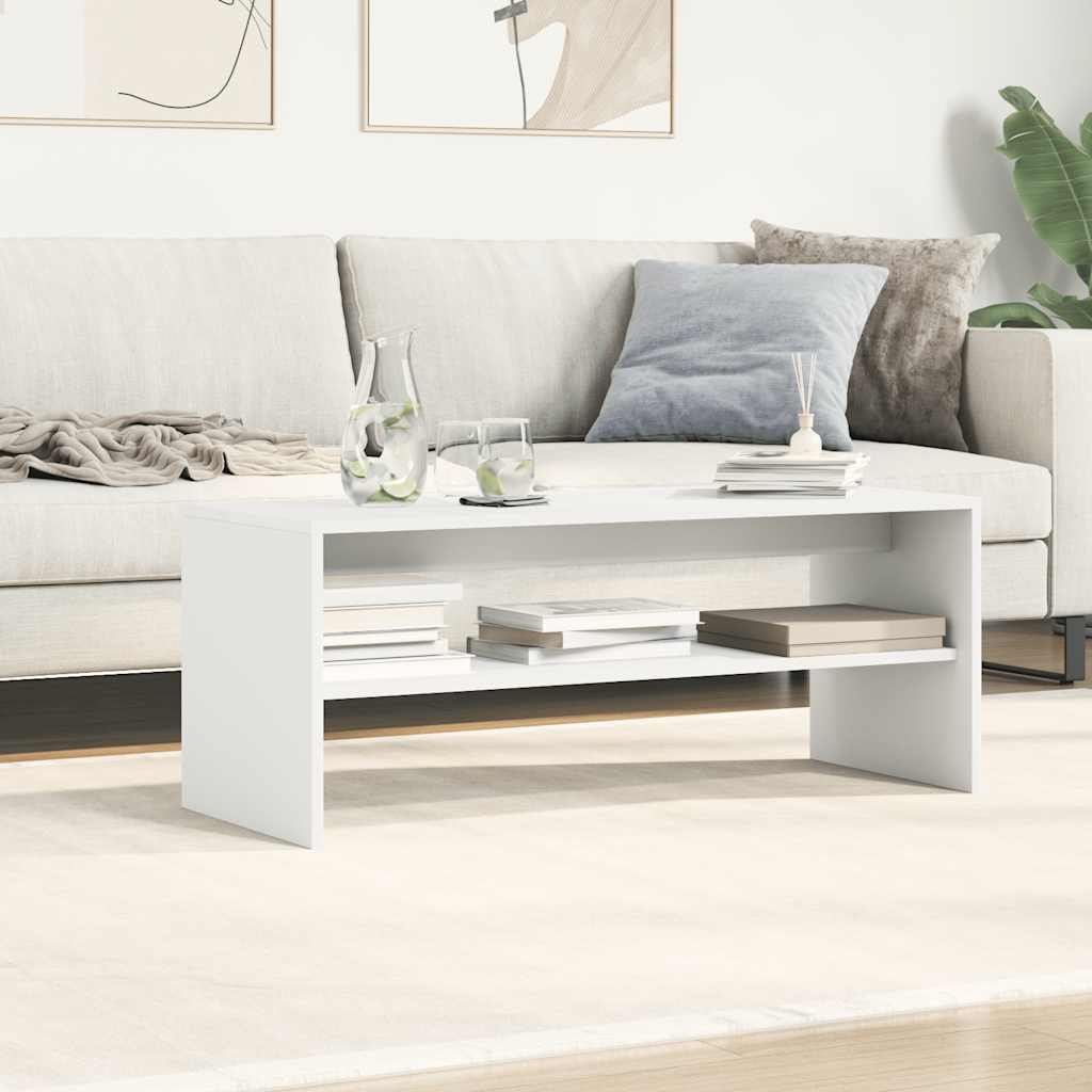 TV Cabinet White 100 X 40 X 40 Cm Particleboard
