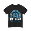 Autism Awareness Rainbow In April We Wear Blue Ribbon T-Shirt Mens Womens Tees Top