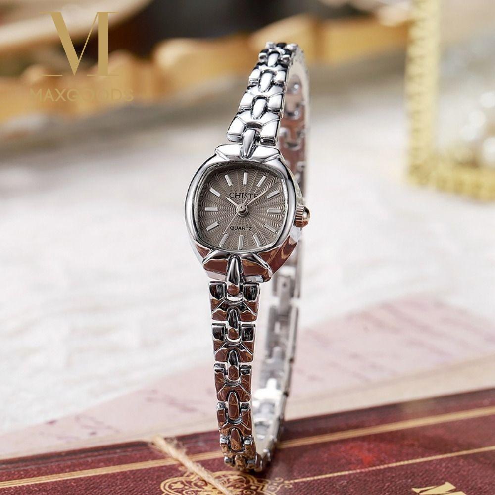 Fashion Alloy Bracelet Watches Gold Retro Wristwatch Quartz Watch Student
