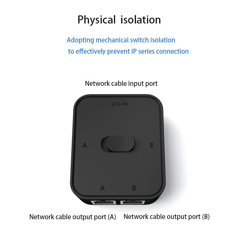 Przedłużacz kabla Rozdzielacz Internetu 10000Mbps Gigabitowy Przełącznik Sieciowy Rozdzielacz Sieciowy 2 wejścia 1 wyjście/1 wejście 2 wyjścia Adapter LAN RJ-45 Hub RJ45 Przełącznik Ethernet