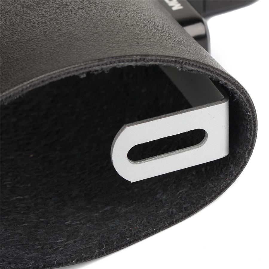1 Pc Black Aluminum Alloy+PU Motorcycle Water Cup Bottle Bracket Handlebar Mount