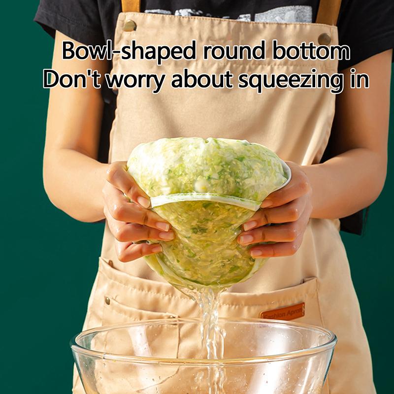 New 1Pc Dumpling Filler Squeezer Squeeze Stuffing Bag Home Cabbage Draining Bag Soy Milk Filter Bag Dehydrator Pressure Strainer