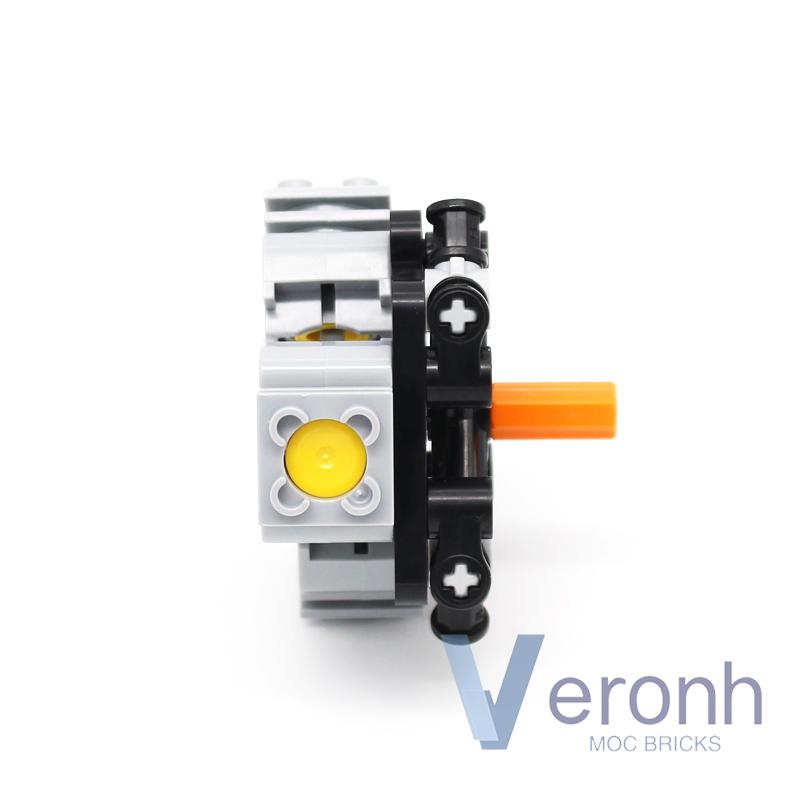 MOC 3 Cylinder Radial Engine Model Building Blocks Compatible PF Kit 2850 2851 2852 2853 Technical Parts Assembly Bricks Kid Toy