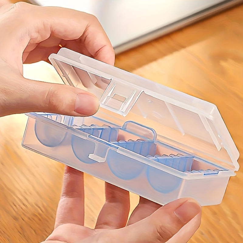 1 Stück Multifunktionale Münzaufbewahrungsbox mit blauem oder schwarzem Innenfach zur Organisation von Sammlermünzen Haushalts- und Büroaccessoire