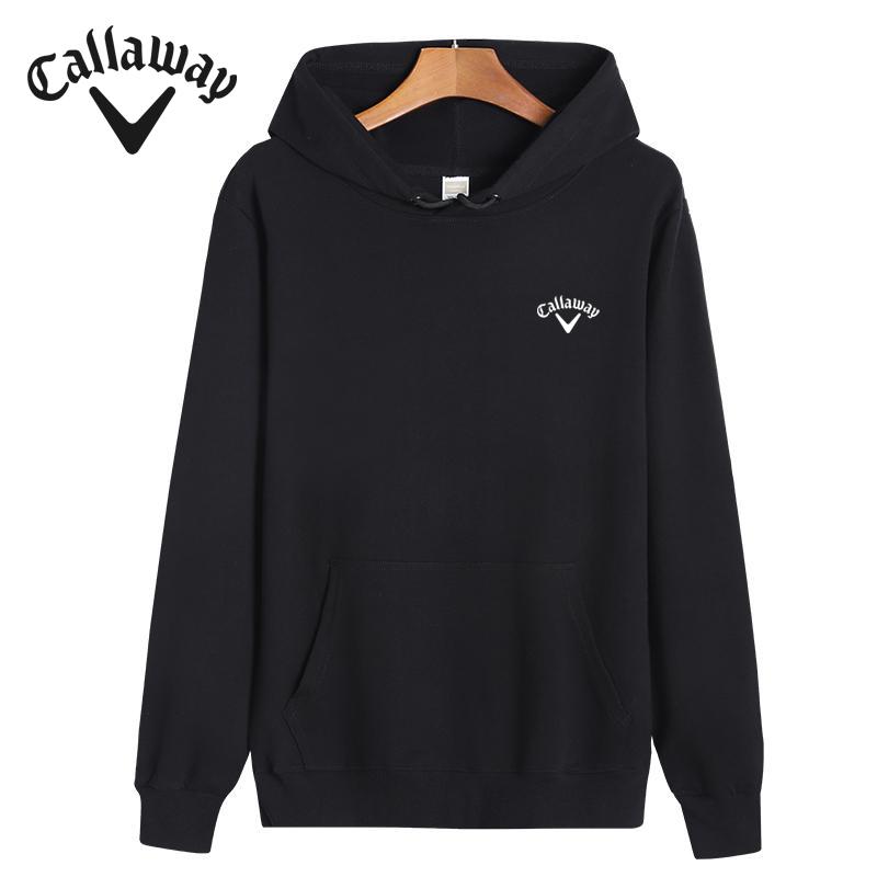 

Мужская и женская классическая толстовка Callaway из хлопка с разноцветной вышивкой, повседневный спортивный свитер M чёрный
