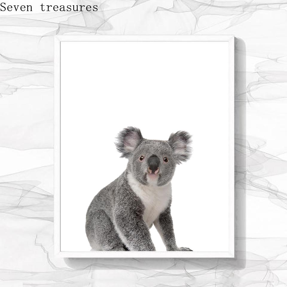 Baby Koala Poster for Nursery, Animal Decor, Picture Prints, Children Room Decoration, Painting Posters, Australian Home Decor