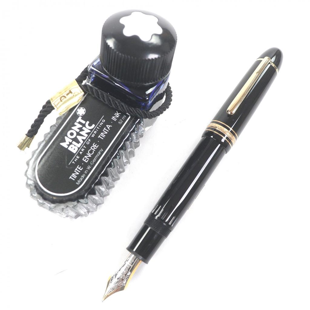 Pristine MONTBLANC fountain pen Meisterstück 149 Cap type black 18K mens Used