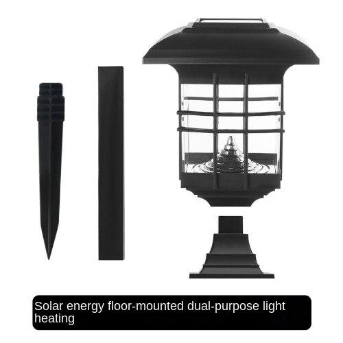 

Наружная водонепроницаемая солнечная налобная лампа для украшения лампы двойного назначения, лампа для газона с колонной во дворе, настенная головка