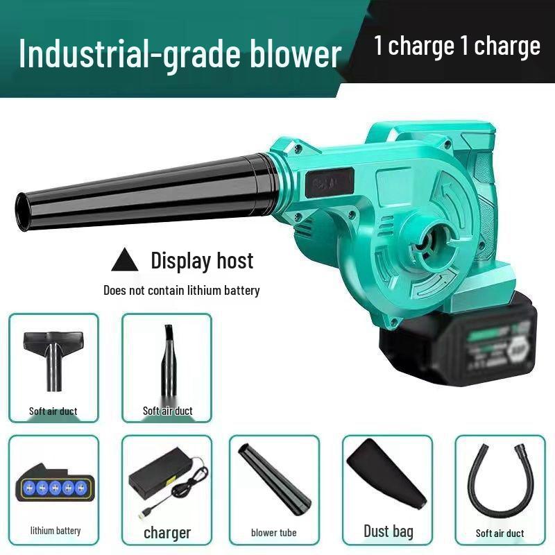 Rechargeable High-Power Lithium Battery Hair and Dust Blower for Home and Car Use