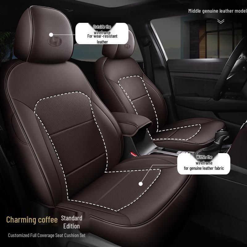 OMN Custom Full-Coverage Sports Leather Car Seat Cover for Lingdong - All Season