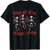 Valentines Day Roses Are Red Inside Dead Skeleton Women Men T-Shirt
